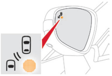 Un voyant lumineux fixe apparaît dans le