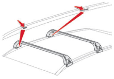 Barres de Toit CITROEN C4 GRAND PICASSO 2006 2013 TRANSVERSALES Aluminium  montage sur points de fixations