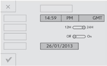 Réglage date et heure 